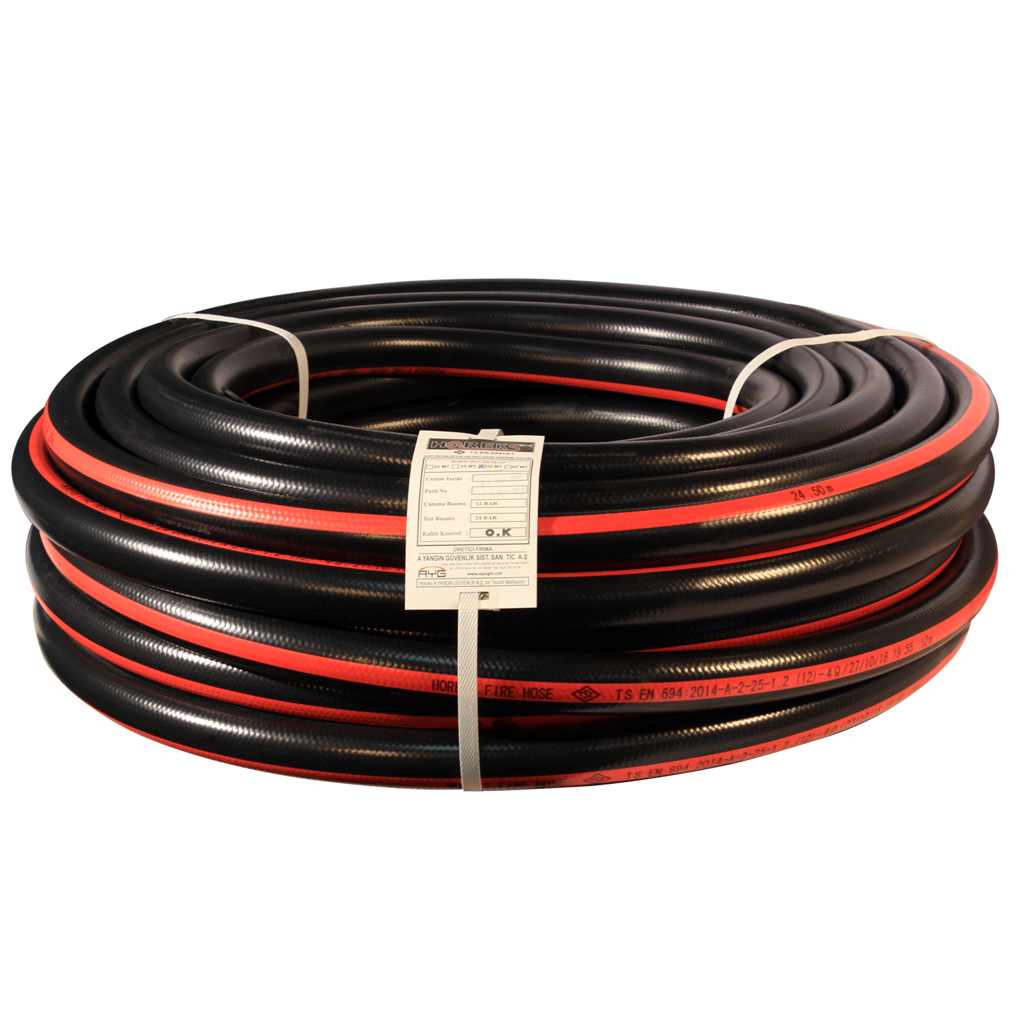 YH YARISERT PVC SIYAH 100 M 1''