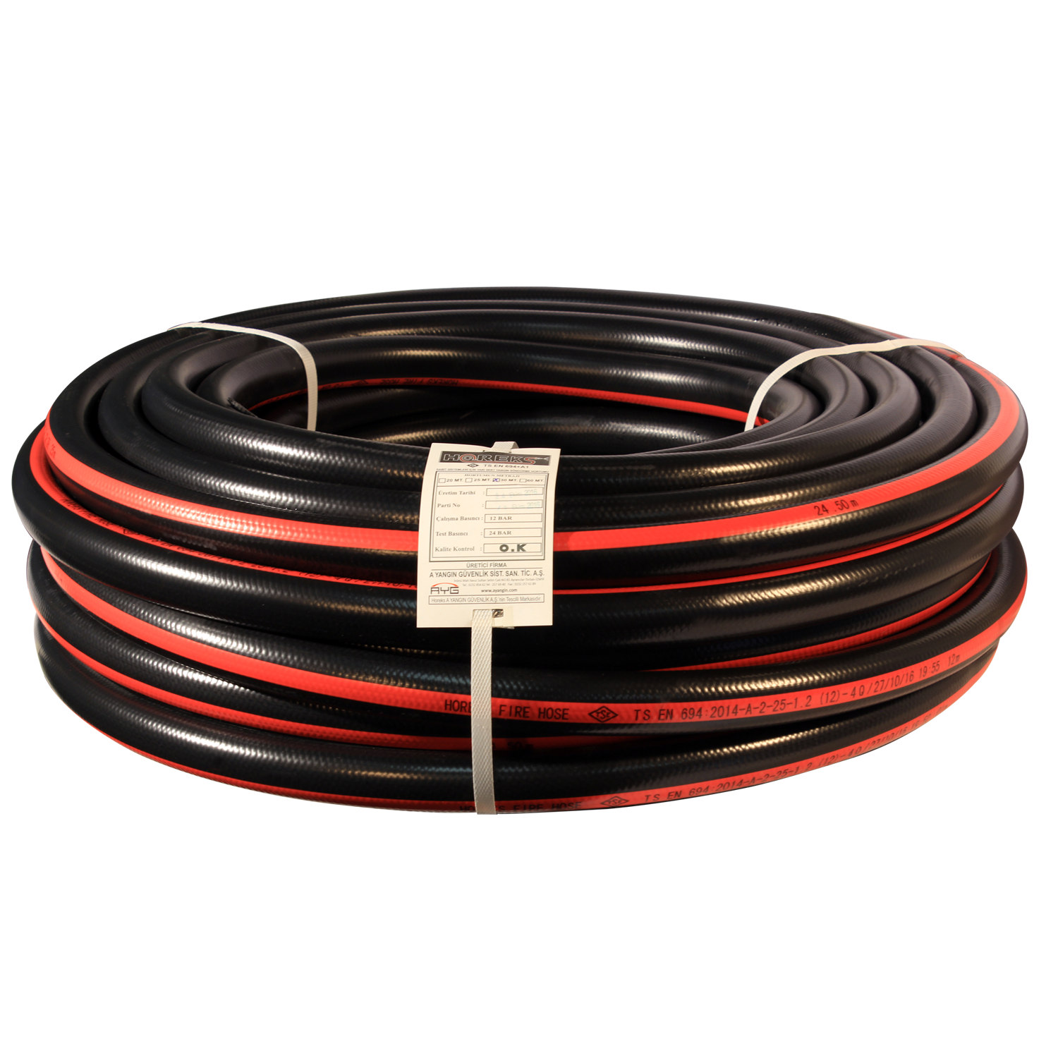 YH YARISERT PVC SIYAH 100 M 1''