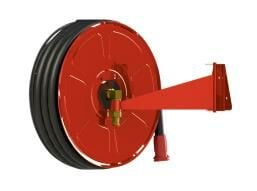 TAMBUR 1'' KURESEL VANALI 25 M DUVAR APARATLI 1'' RAL3020 PA